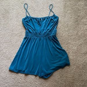 Teal, urban outfitters romper